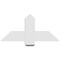 Ekena Millwork Eugene Architectural Grade PVC Gable Bracket, 36"W x 16 1/2"H x 4"D x 6"F, 11/12 Pitch GBP036X17X0406EUG00 - alternate 5
